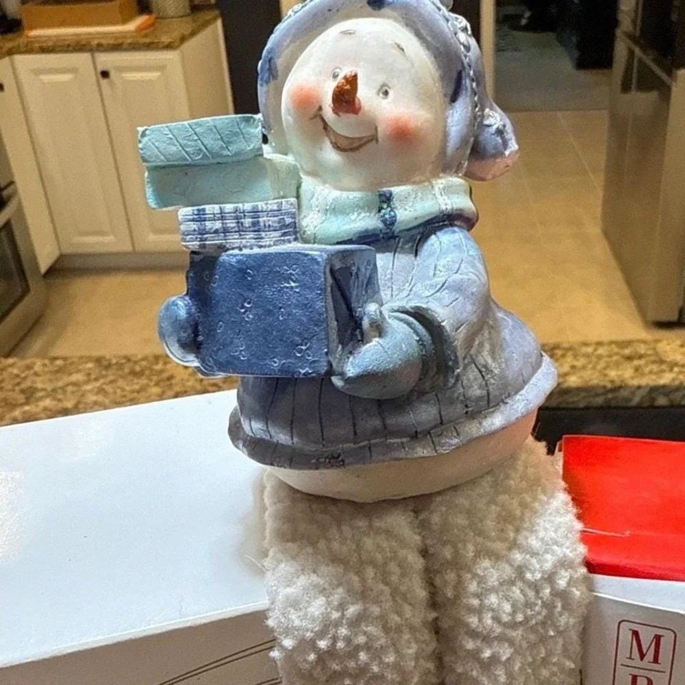 Merry Brite Holiday Time Christmas Ornaments Lot, Boxed & Unboxed, Snowman‎